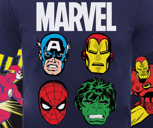 New Marvel and DC Comics Kids T-Shirts are perfect for your little Superheroes!