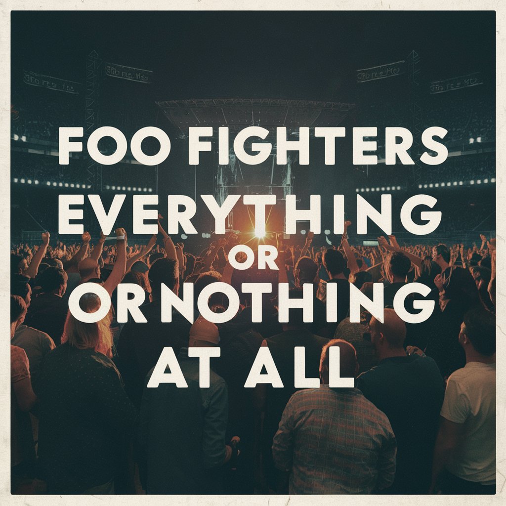 Foo Fighters UK Tour - Everything Or Nothing At All